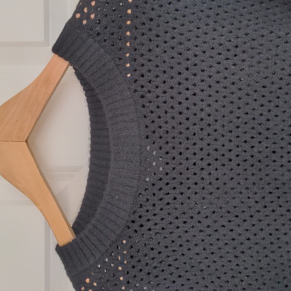 Aerie Offline Open Knit Sweater Black Size XS - Picture 4 of 8